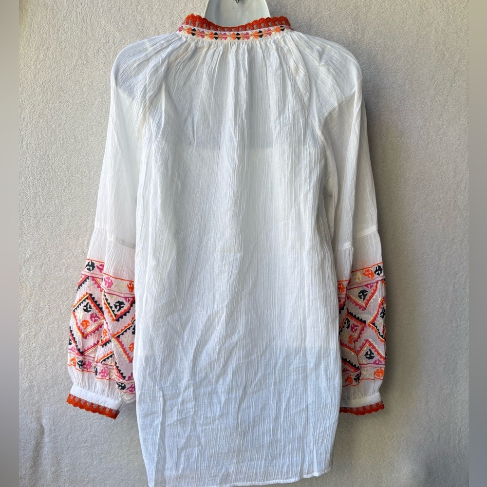 LSundance Leda Embroidered Top Peasant Tassels - Picture 3 of 6